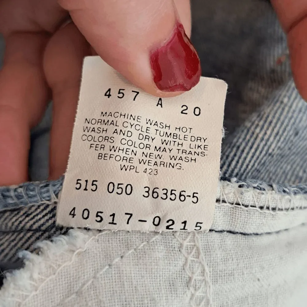 Levi's 517 Vintage 1980s Orange Tab Denim Jeans size 36 x 30